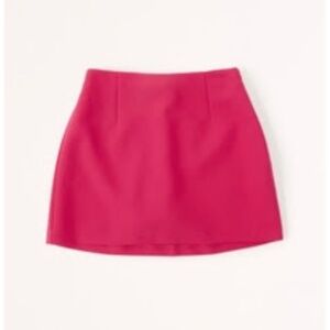 Abercrombie & Fitch Tailored Mini Skort - Pink & Small